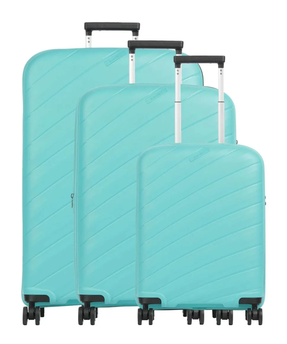 Burano 4-Rollen Trolley Set türkis 3-tlg.