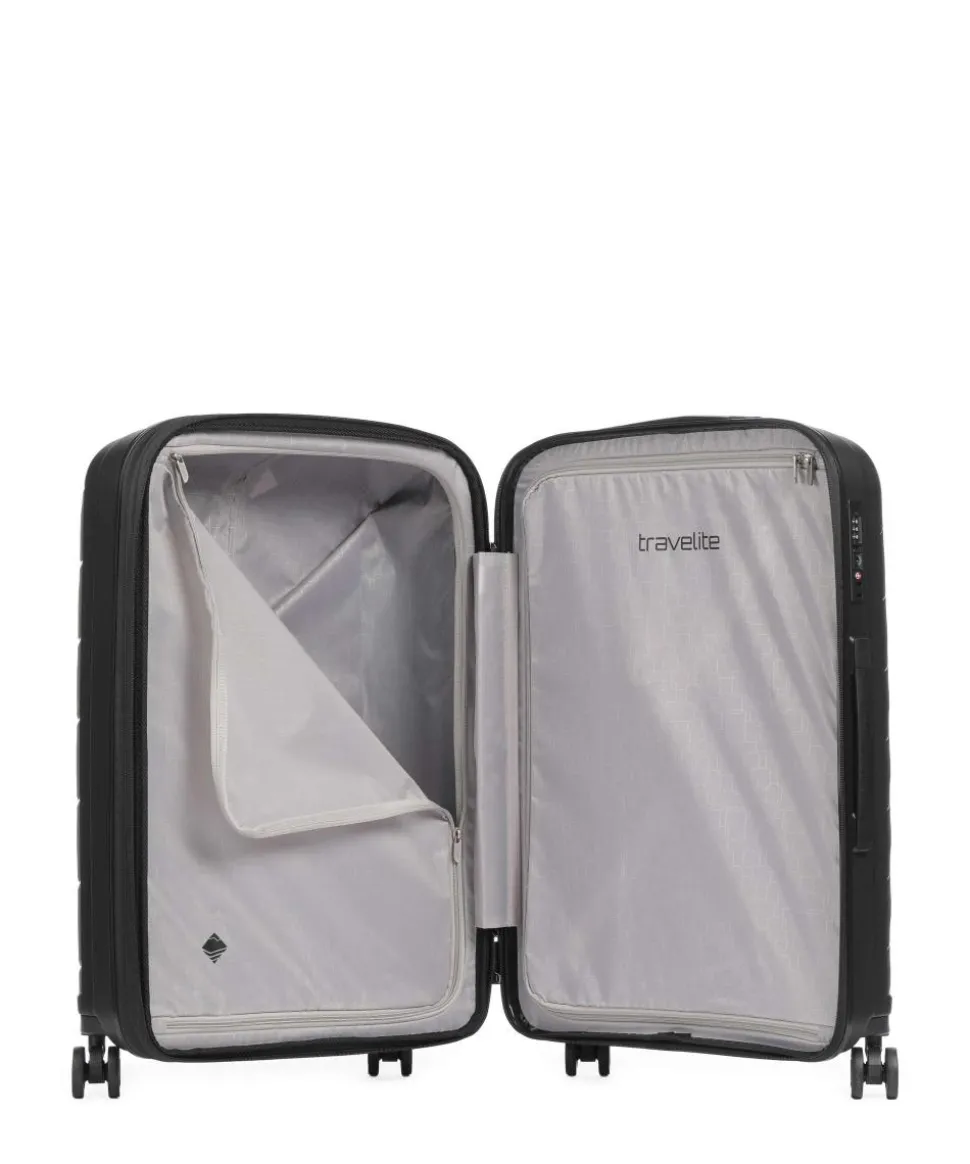 Burano 4-Rollen Trolley Set schwarz 3-tlg.