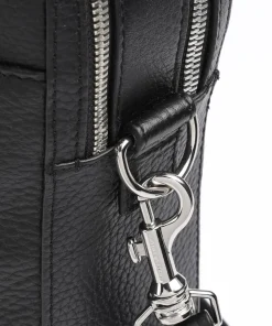 Burin Aktentasche genarbtes Kalbsleder schwarz