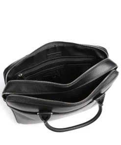 Burin Aktentasche genarbtes Kalbsleder schwarz