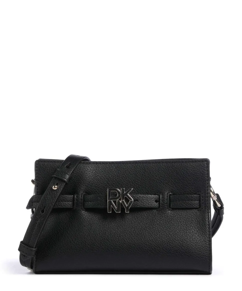 Bushwick Umhängetasche genarbtes Rindsleder schwarz