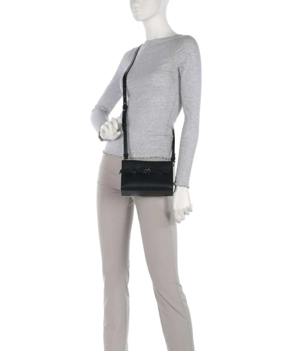 Bushwick Umhängetasche genarbtes Rindsleder schwarz