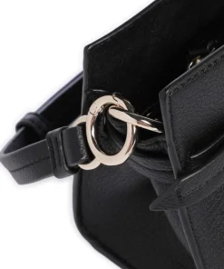 Bushwick Umhängetasche genarbtes Rindsleder schwarz