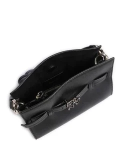 Bushwick Umhängetasche genarbtes Rindsleder schwarz