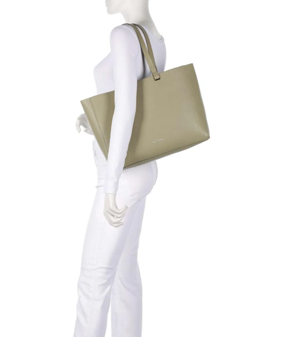 Busin Shopper 14″ genarbtes Rindsleder graugrün