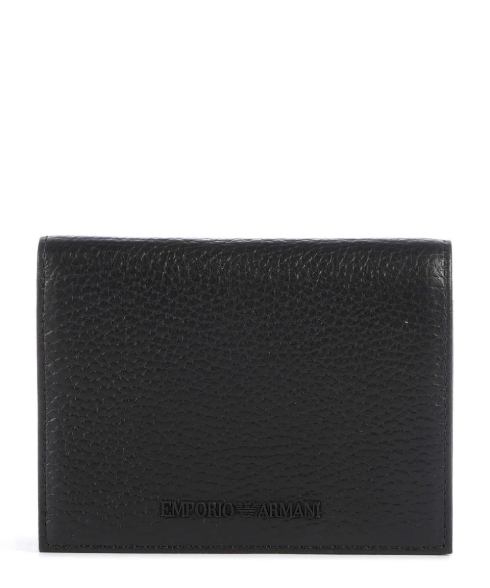 Business Geldbörse genarbtes Rindsleder schwarz