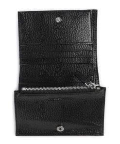 Business Geldbörse genarbtes Rindsleder schwarz