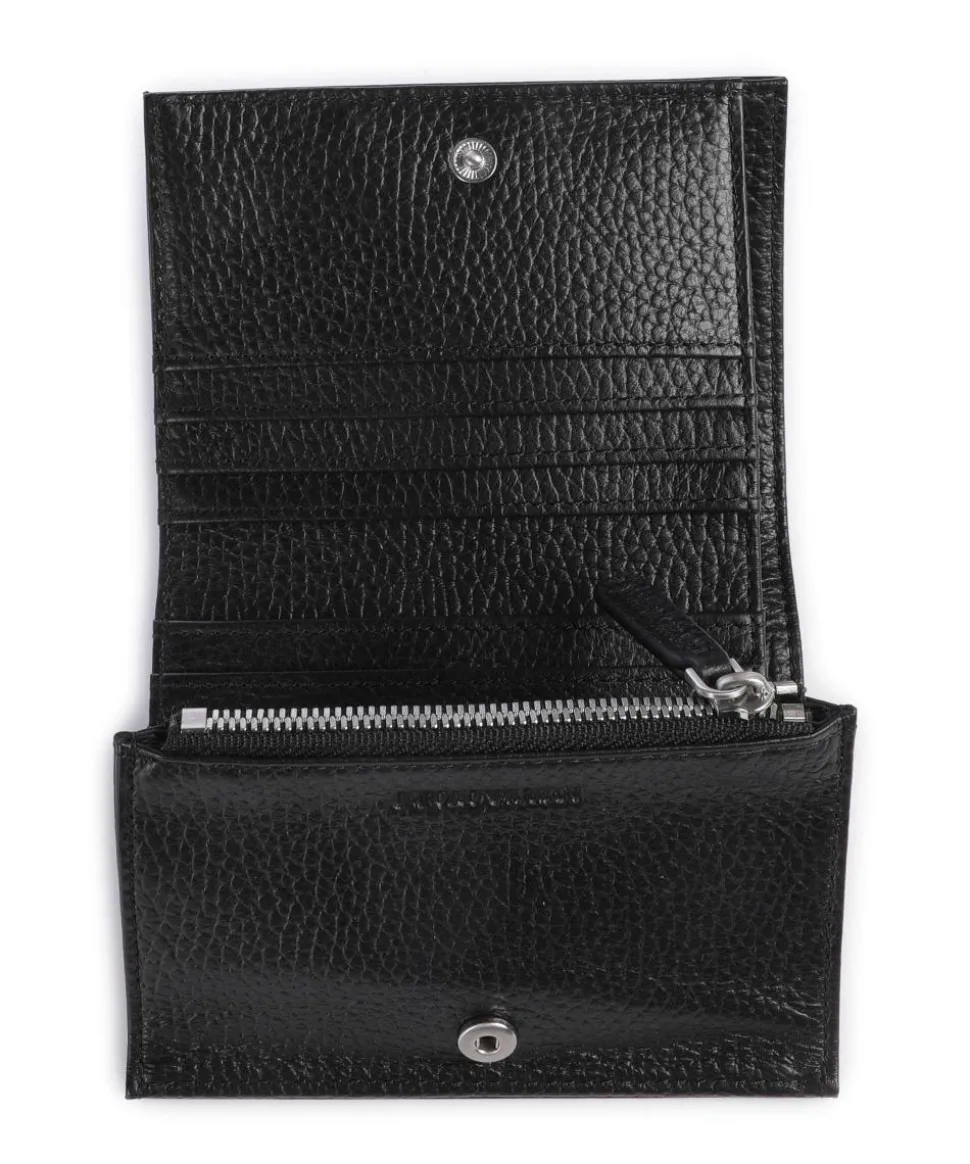 Business Geldbörse genarbtes Rindsleder schwarz