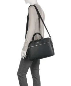 Business Regenerated Aktentasche 14″ Lederimitat schwarz