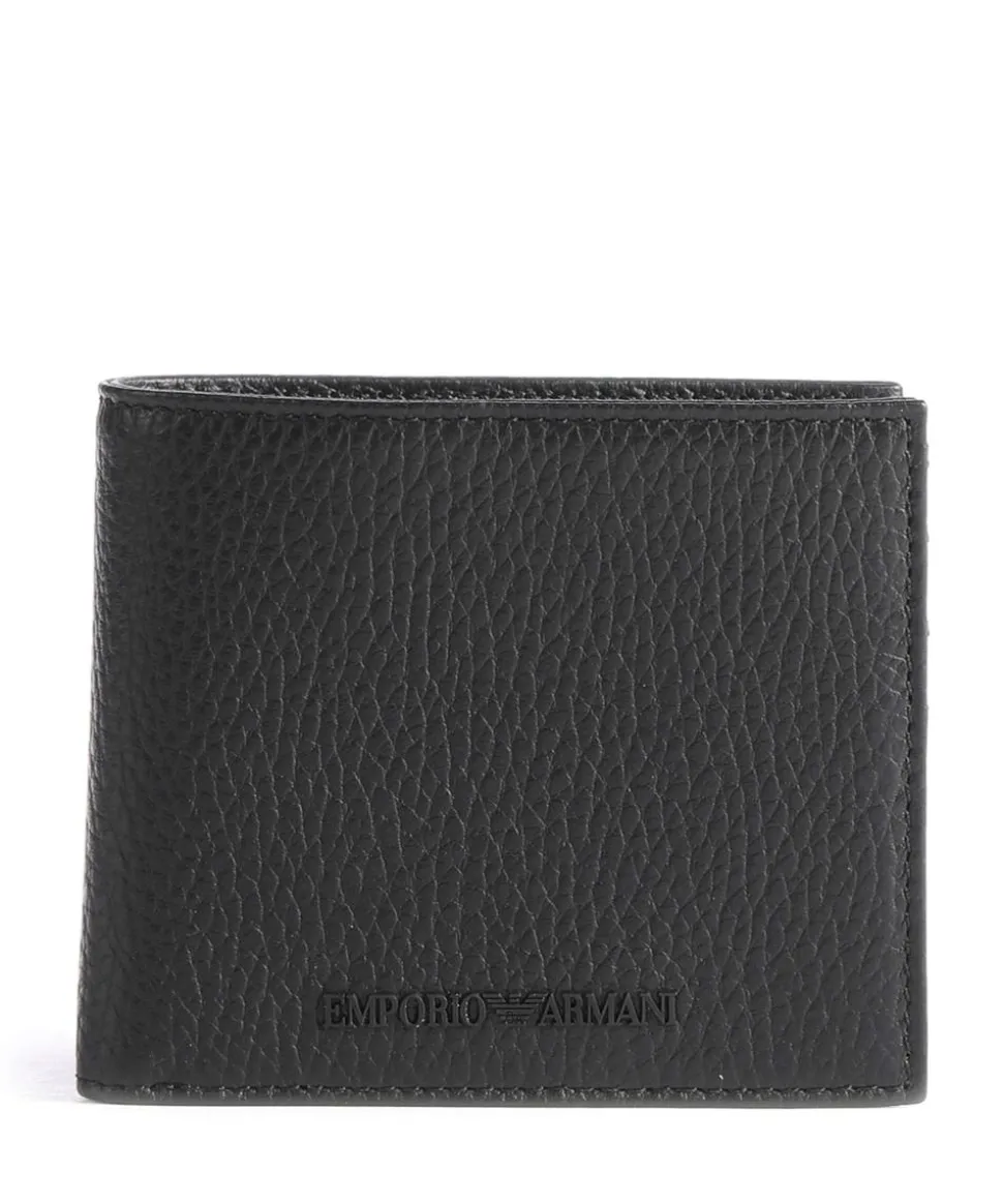 Business Regenerated Geldbörse genarbtes Rindsleder schwarz