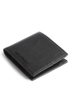 Business Regenerated Geldbörse genarbtes Rindsleder schwarz