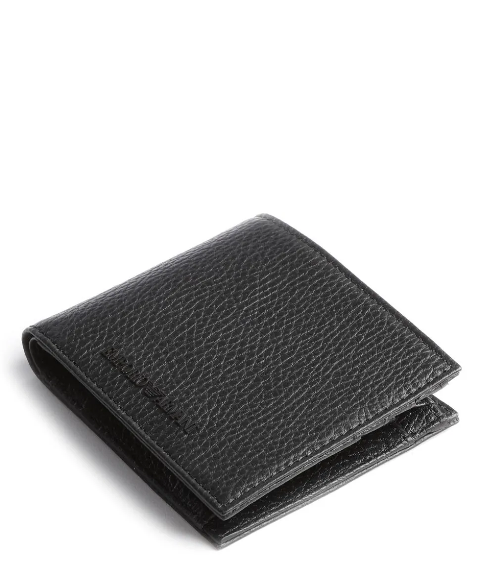 Business Regenerated Geldbörse genarbtes Rindsleder schwarz