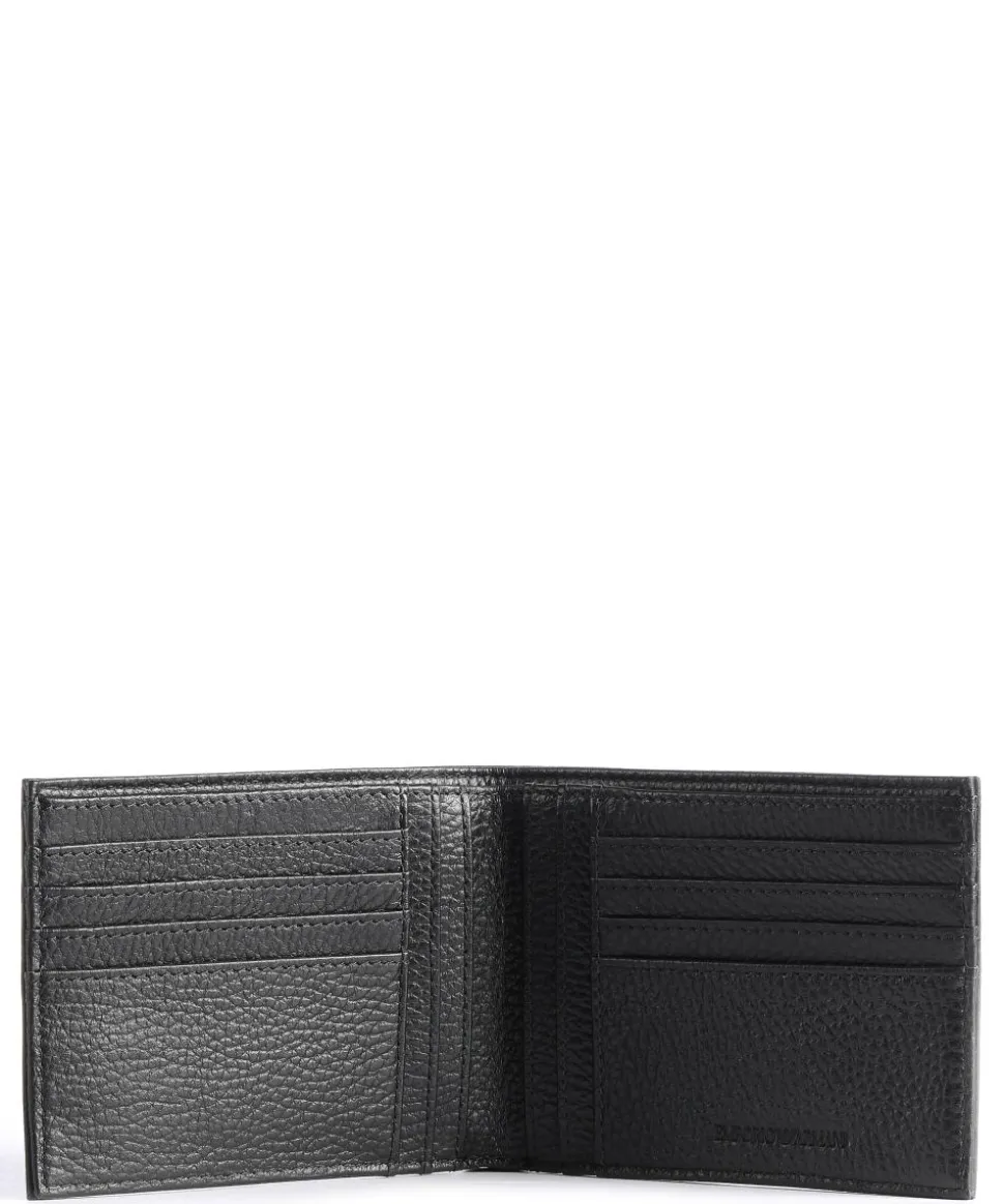 Business Regenerated Giftset Geldbörse genarbtes Rindsleder schwarz