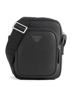 Business Regenerated Umhängetasche Lederimitat schwarz