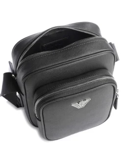 Business Regenerated Umhängetasche Lederimitat schwarz