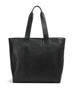 Business Shopper 15″ genarbtes Rindsleder schwarz