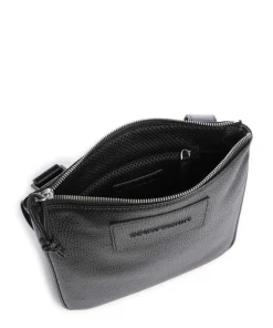 Business Umhängetasche genarbtes Rindsleder schwarz