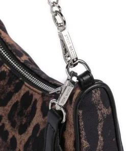 BVITAL Schultertasche Nylon schwarz/beige