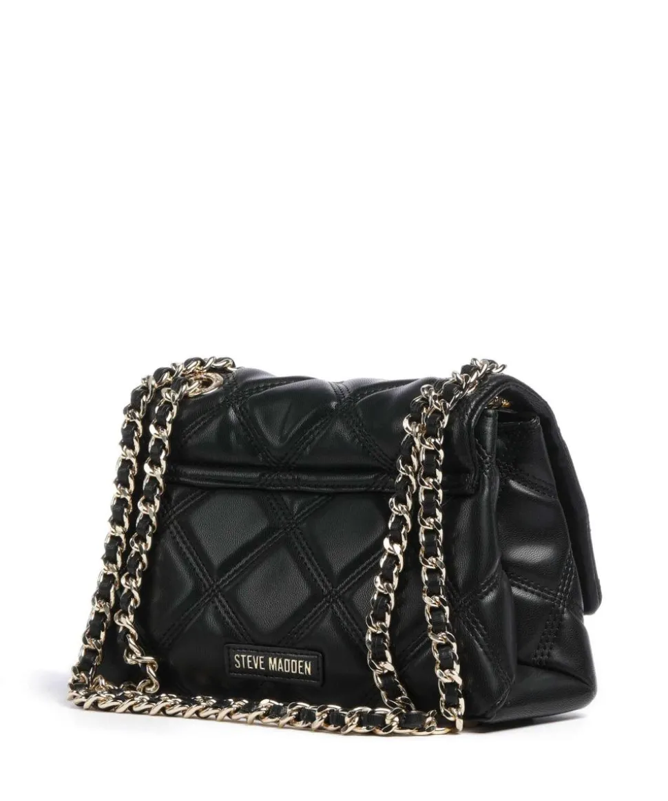 BVOLTURI Schultertasche Lederimitat schwarz