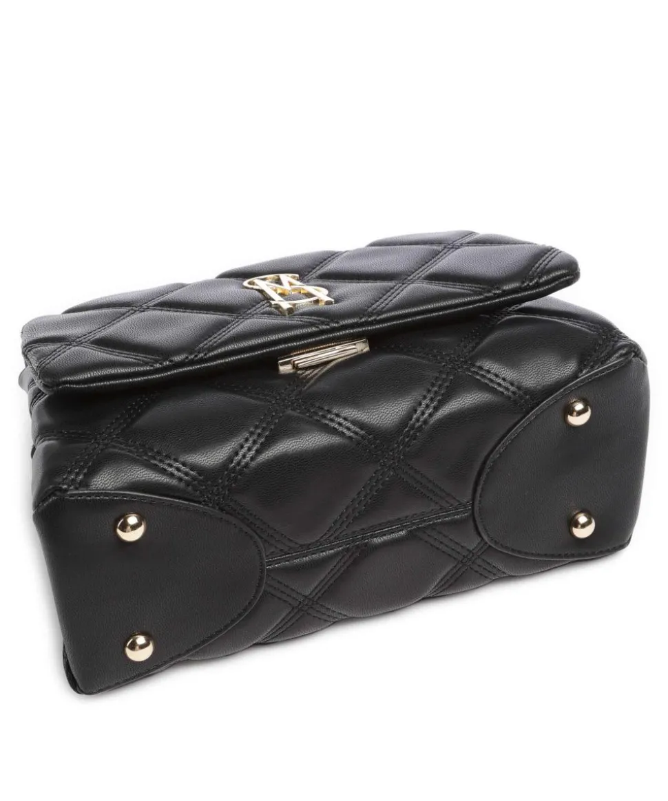 BVOLTURI Schultertasche Lederimitat schwarz