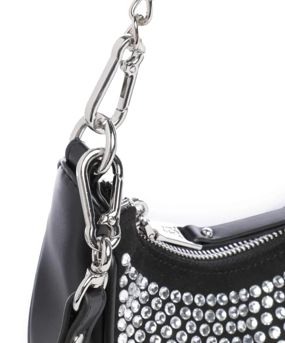 BWAND-R Schultertasche Lederimitat schwarz