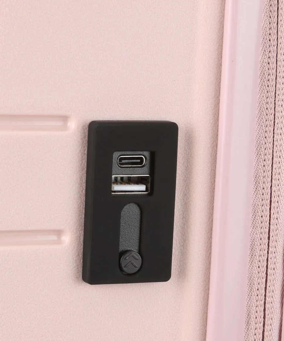 BY Ulisse 4-Rollen Trolley rosa 55 cm