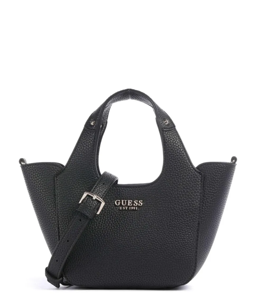 Calista Mini Umhängetasche Lederimitat schwarz