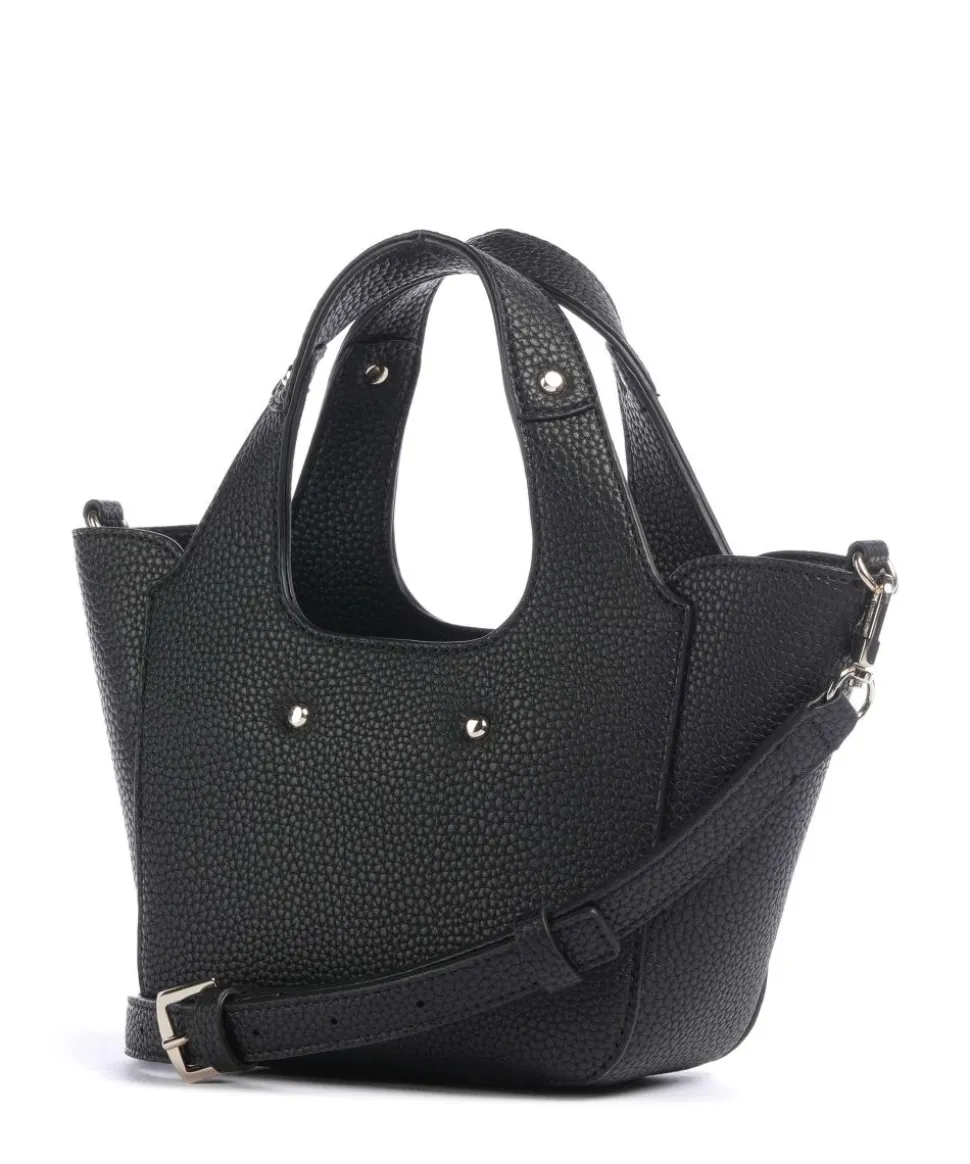 Calista Mini Umhängetasche Lederimitat schwarz