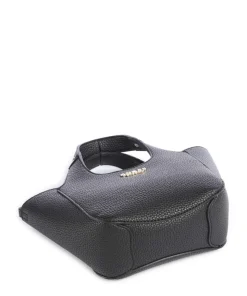 Calista Mini Umhängetasche Lederimitat schwarz