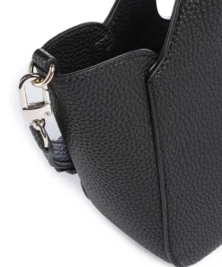 Calista Mini Umhängetasche Lederimitat schwarz