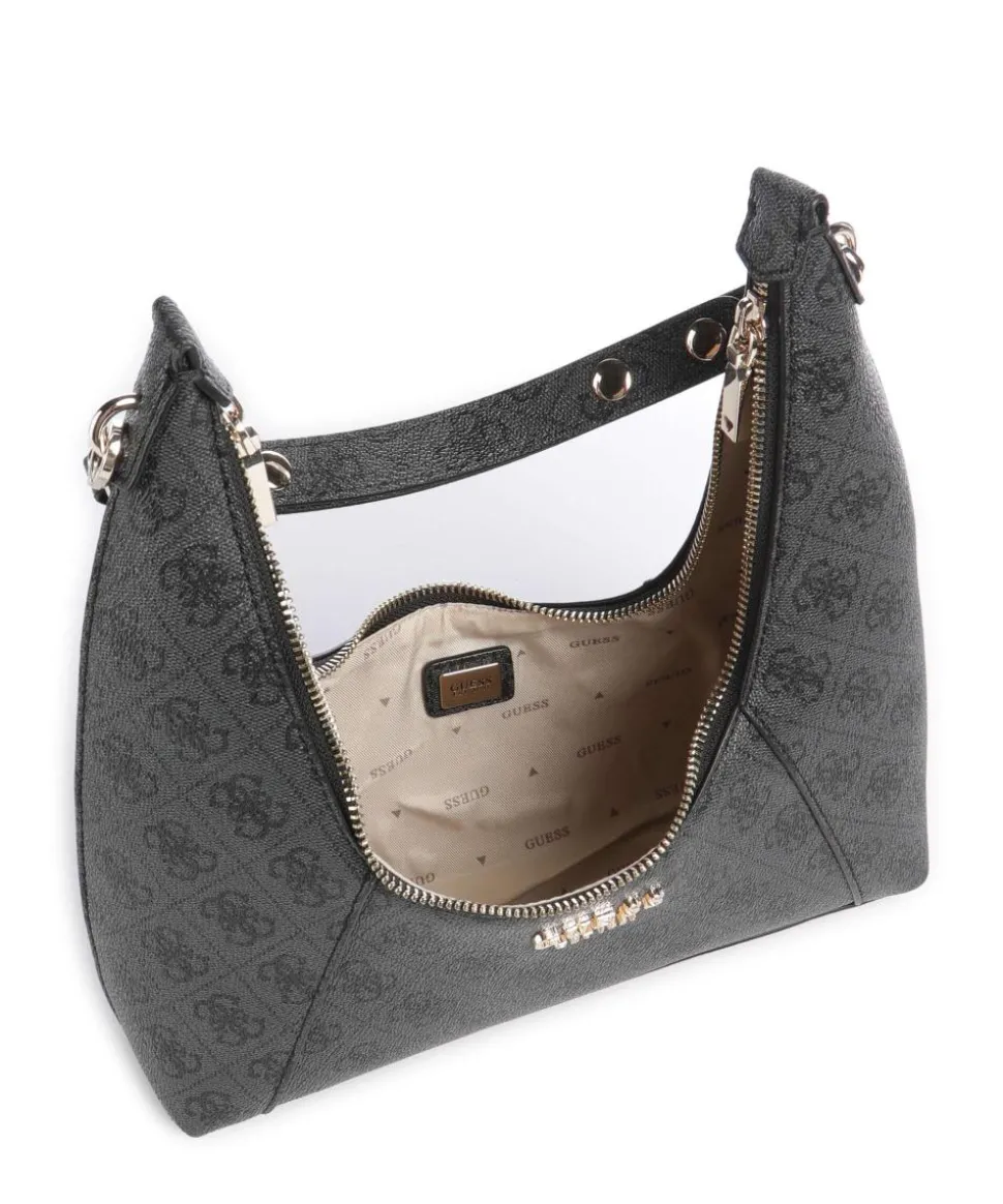 Calista Schultertasche Lederimitat dunkelgrau