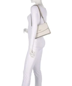 Calista Schultertasche Lederimitat elfenbein