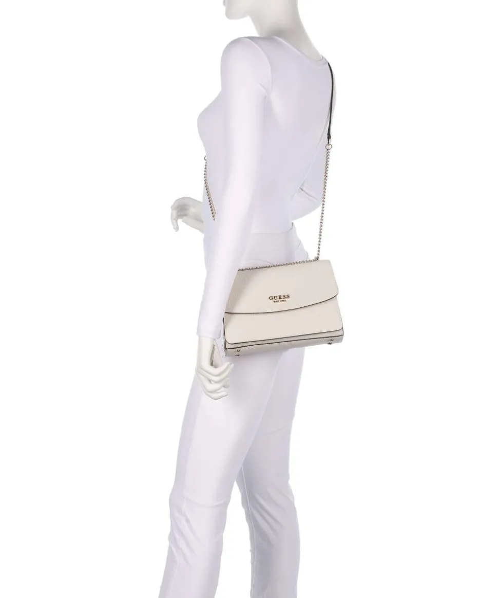 Calista Schultertasche Lederimitat elfenbein