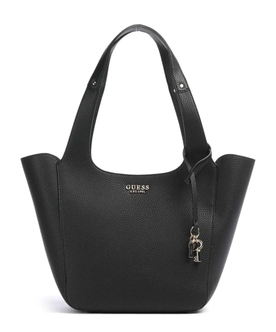 Calista Shopper Lederimitat schwarz