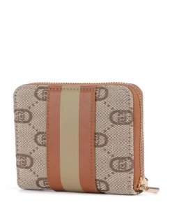 Caliwen Geldbörse Baumwolle braun/beige