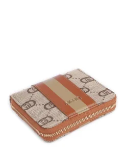 Caliwen Geldbörse Baumwolle braun/beige