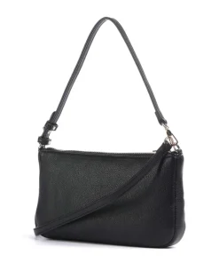 Caliwen Mini Schultertasche Lederimitat schwarz