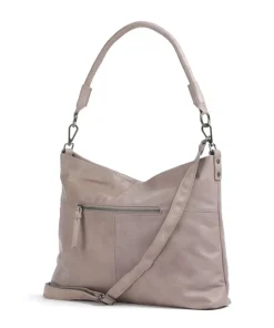 Calm Beuteltasche genarbtes Rindsleder taupe