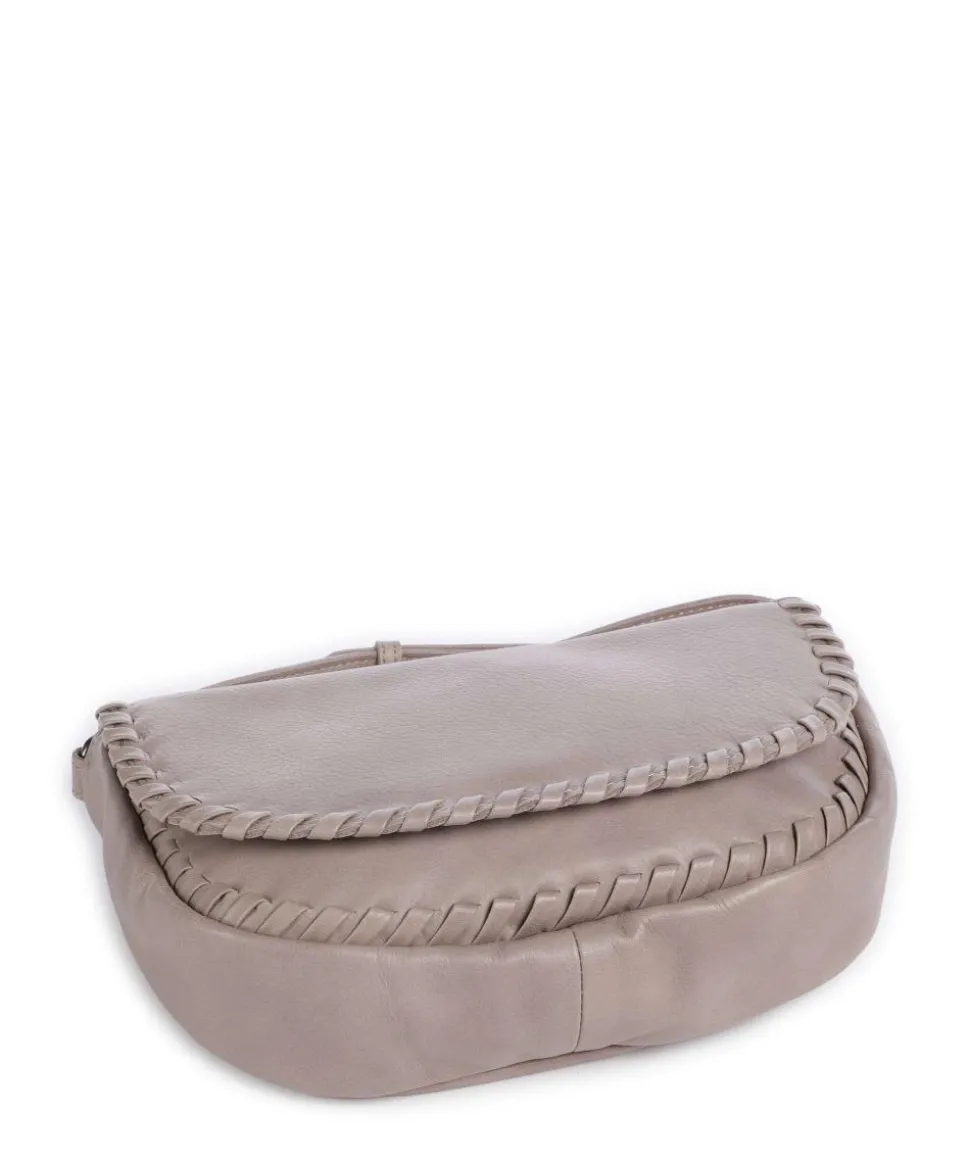 Calm Umhängetasche genarbtes Rindsleder taupe