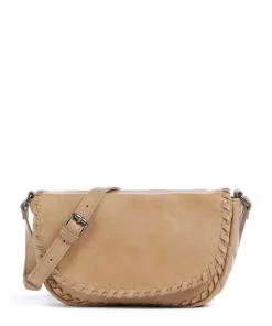 Calm Umhängetasche genarbtes Rindsleder hellbraun