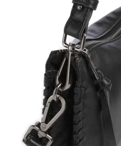 Calm Umhängetasche Leder schwarz