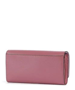 Camelia Continental Geldbörse genarbtes Leder pink