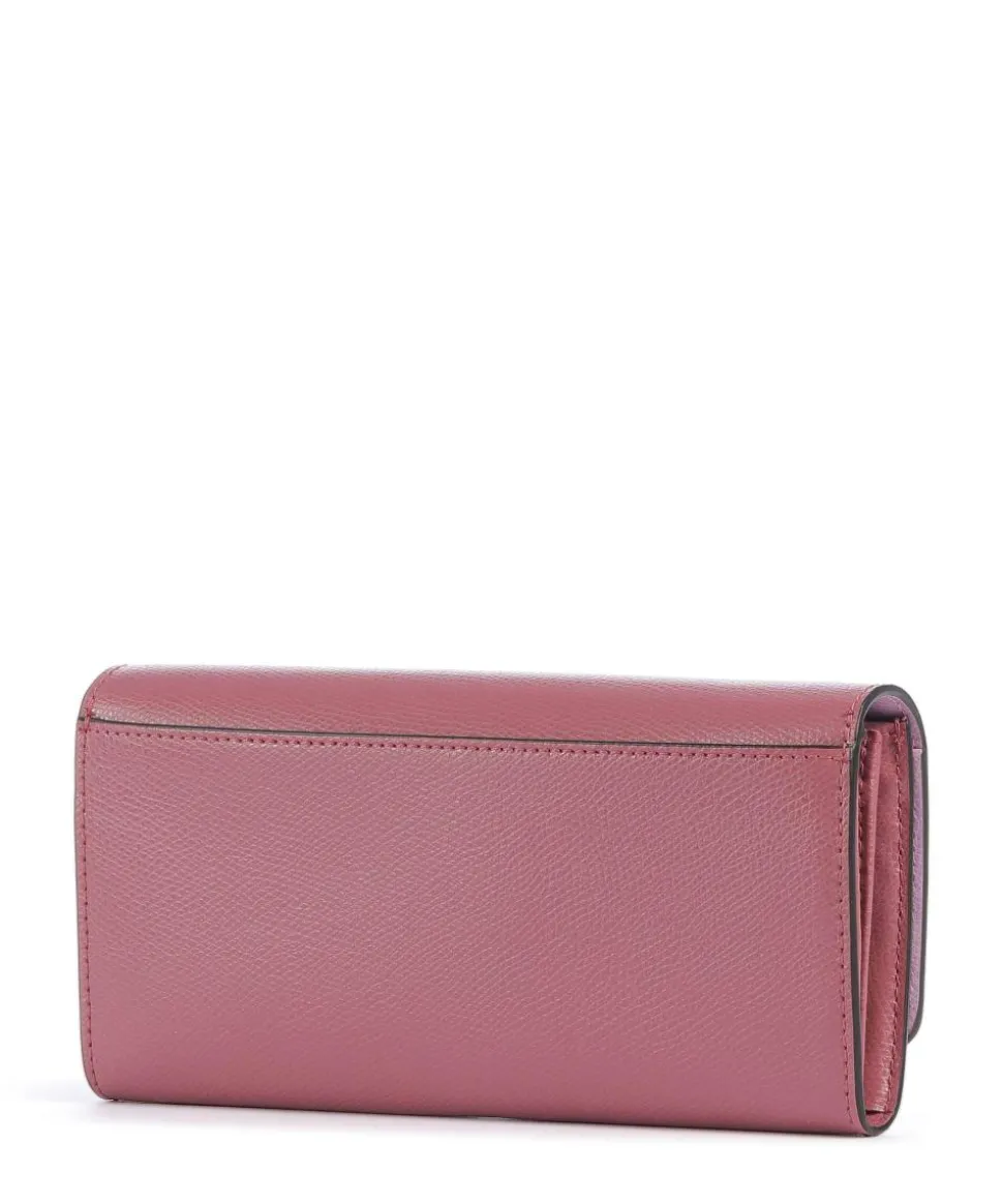 Camelia Continental Geldbörse genarbtes Leder pink