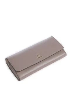 Camelia Continental Geldbörse genarbtes Leder taupe