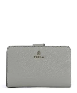 Camelia M Geldbörse genarbtes Leder grün