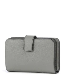 Camelia M Geldbörse genarbtes Leder grün