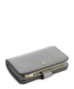 Camelia M Geldbörse genarbtes Leder grün