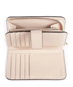 Camelia M Geldbörse genarbtes Leder nude