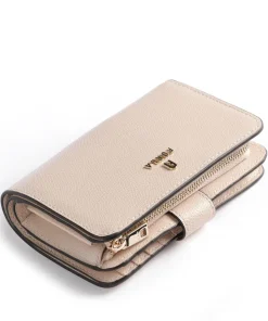 Camelia M Geldbörse genarbtes Leder nude