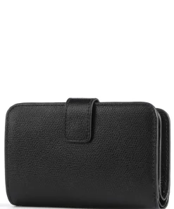 Camelia M Geldbörse genarbtes Leder schwarz